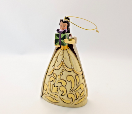 Disney Traditions Belle Beauty hanging ornament A21426 boxed - three-quarter view