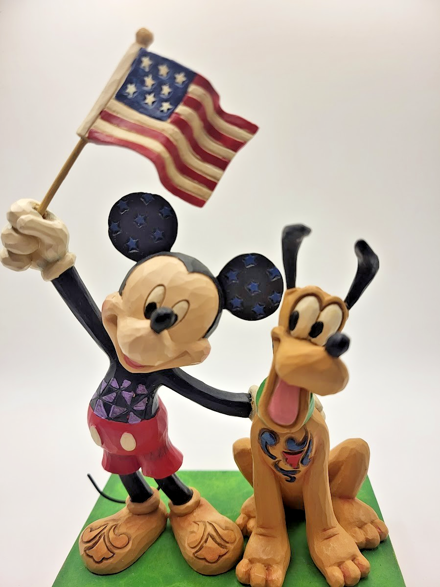 Disney Traditions Jim Shore Mickey Mouse & Pluto Figurine Banner Day Boxed5