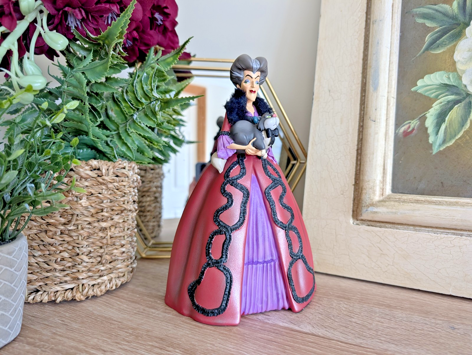 Disney Showcase Rococo Lady Tremaine & Lucifer Figurine Cinderella Villain Boxed3