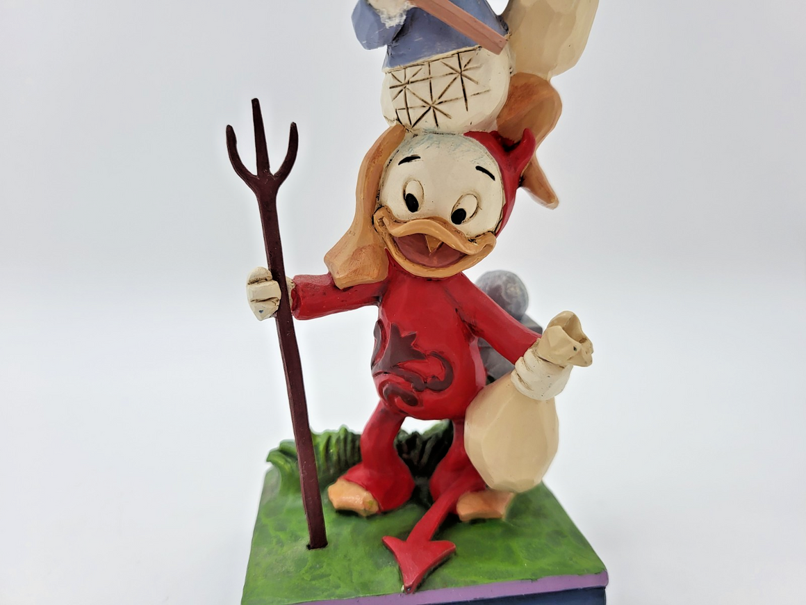 Disney Traditions Teetering Trick-or-Treaters Figurine Halloween Ornament Shore16