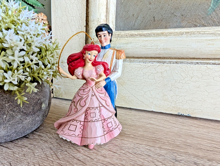 Disney Traditions Ariel and Prince Eric Hanging Ornament A28962 by Jim Shore - Boxed - product view 2