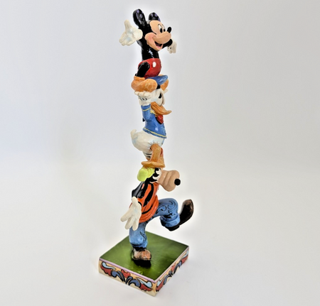 Disney Traditions Showcase Teetering Tower Figurine Mickey Mouse Donald Goofy8