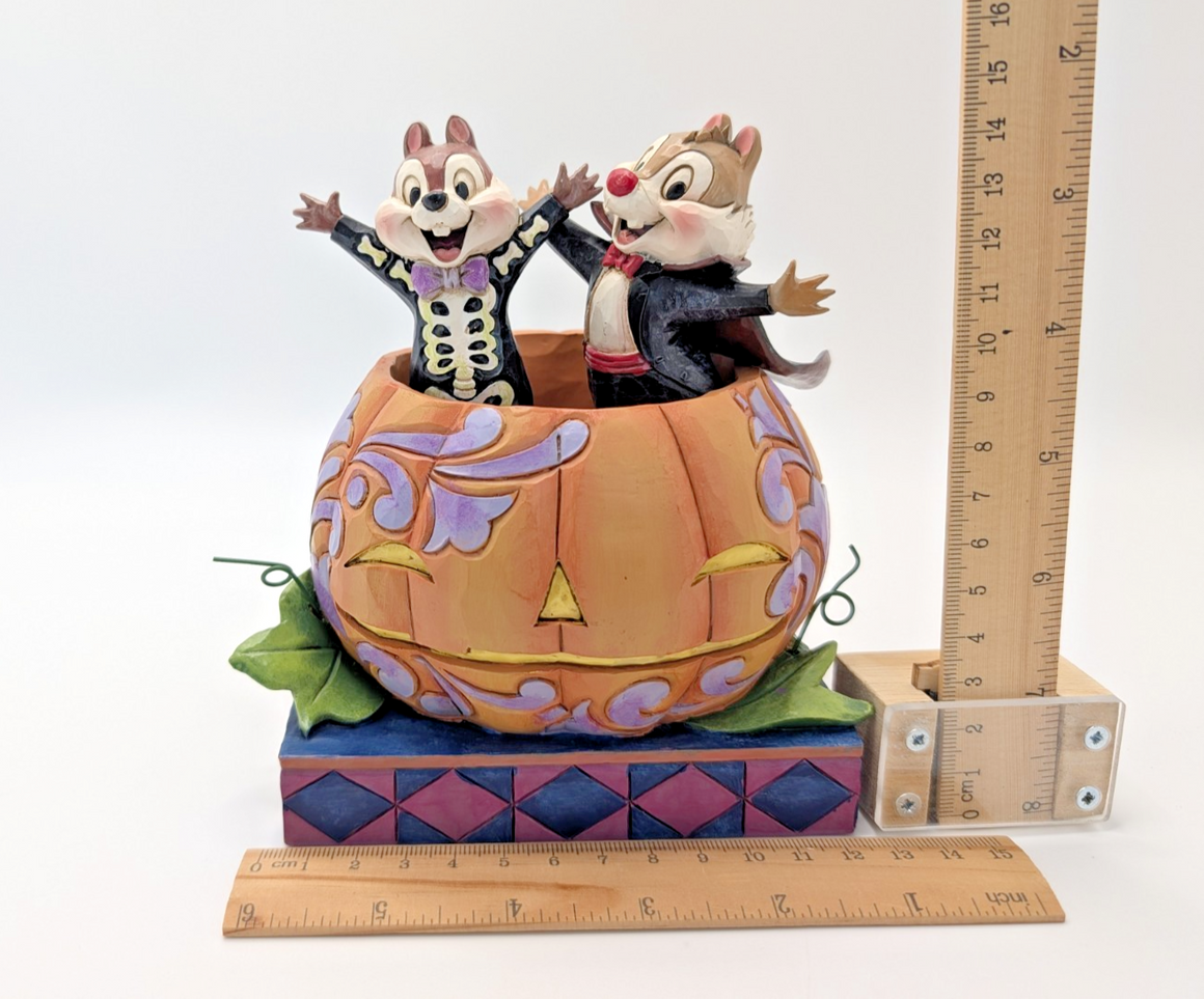 Disney Traditions Chip and Dale Tiny Tricksters Halloween figurine photo 14