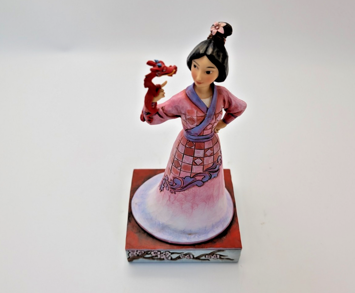 Disney Traditions Mulan and Mushu Determined and Tough 4037510 – original tag detail