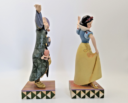 Disney Traditions Snow White and Dopey Dancing Partners boxed figurine