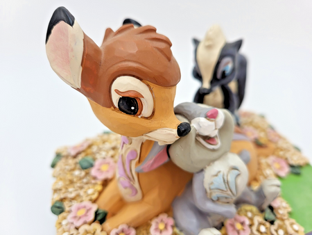 Disney Traditions Childhood Friends Figurine Bambi Thumper Flower Ornament Shore16