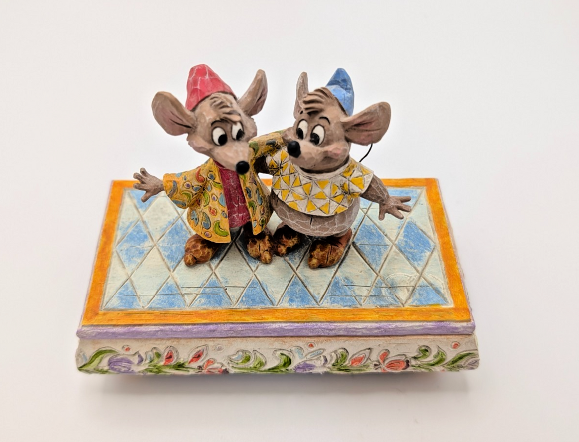 Disney Traditions Bosom Buddies Jaq and Gus trinket box 4007661 - top view