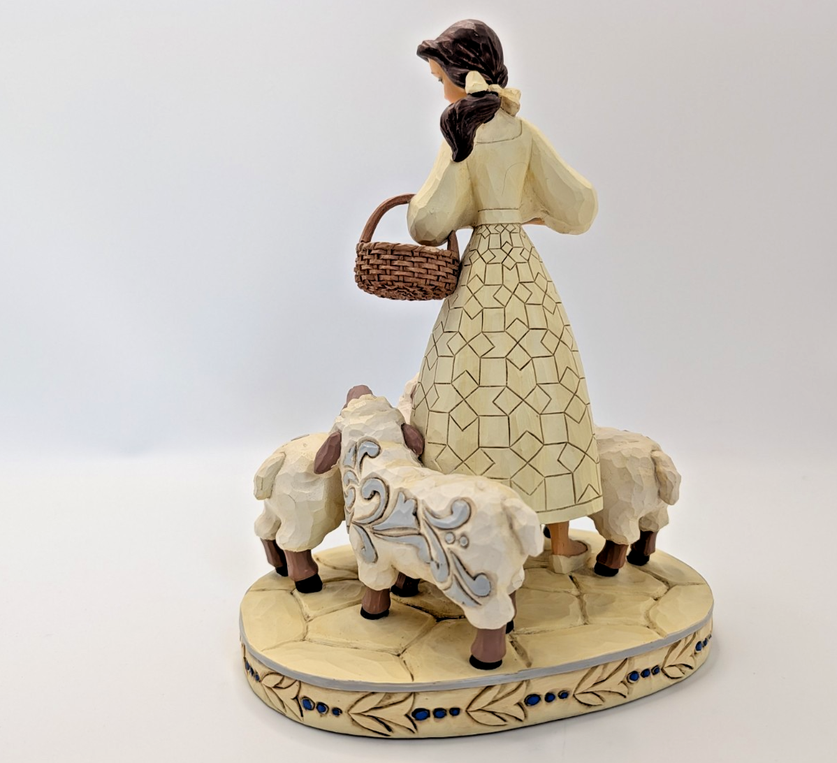 Disney Traditions Belle Bookish Beauty Figurine White Woodland Jim Shore6