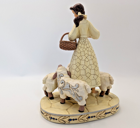 Disney Traditions Belle Bookish Beauty Figurine White Woodland Jim Shore6