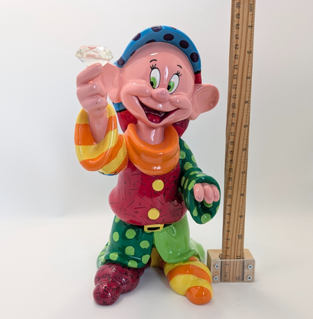 Disney Britto Dopey Snow White 4055687 unboxed figurine - front of original box