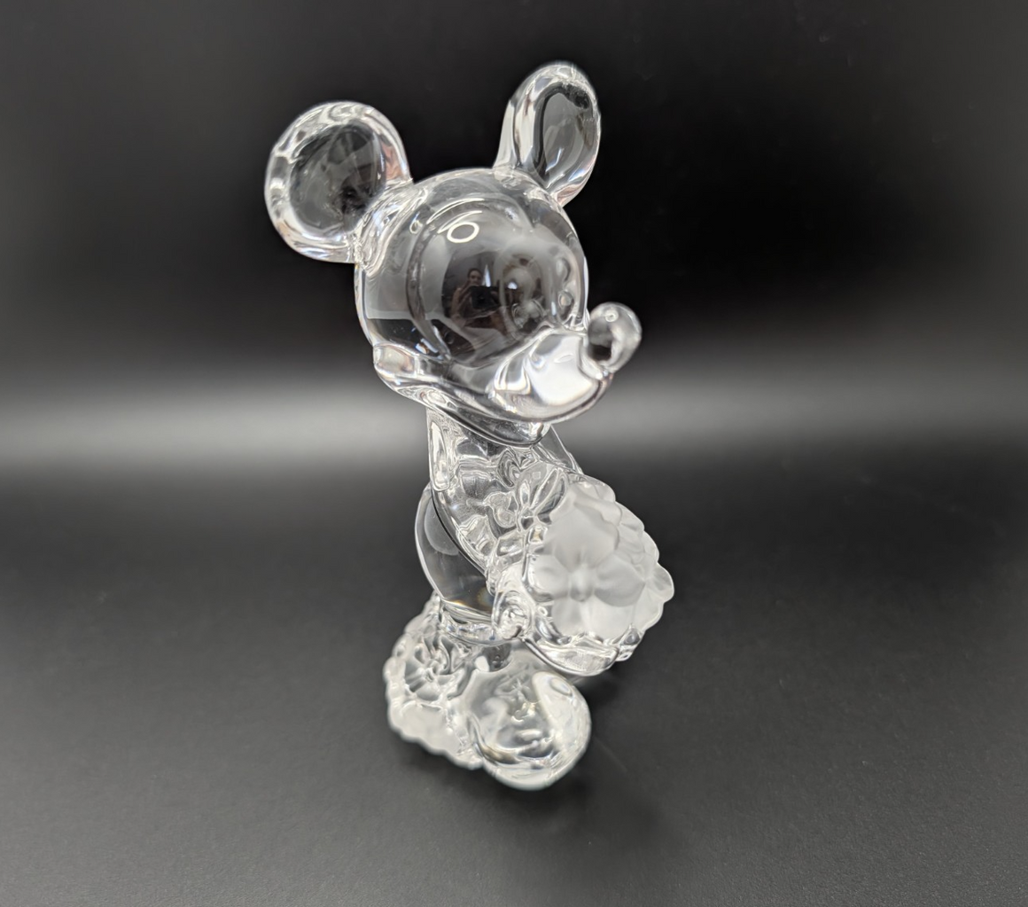 Lenox Disney Flowers from Mickey Mouse crystal figurine 409790 boxed with certificate - view 1