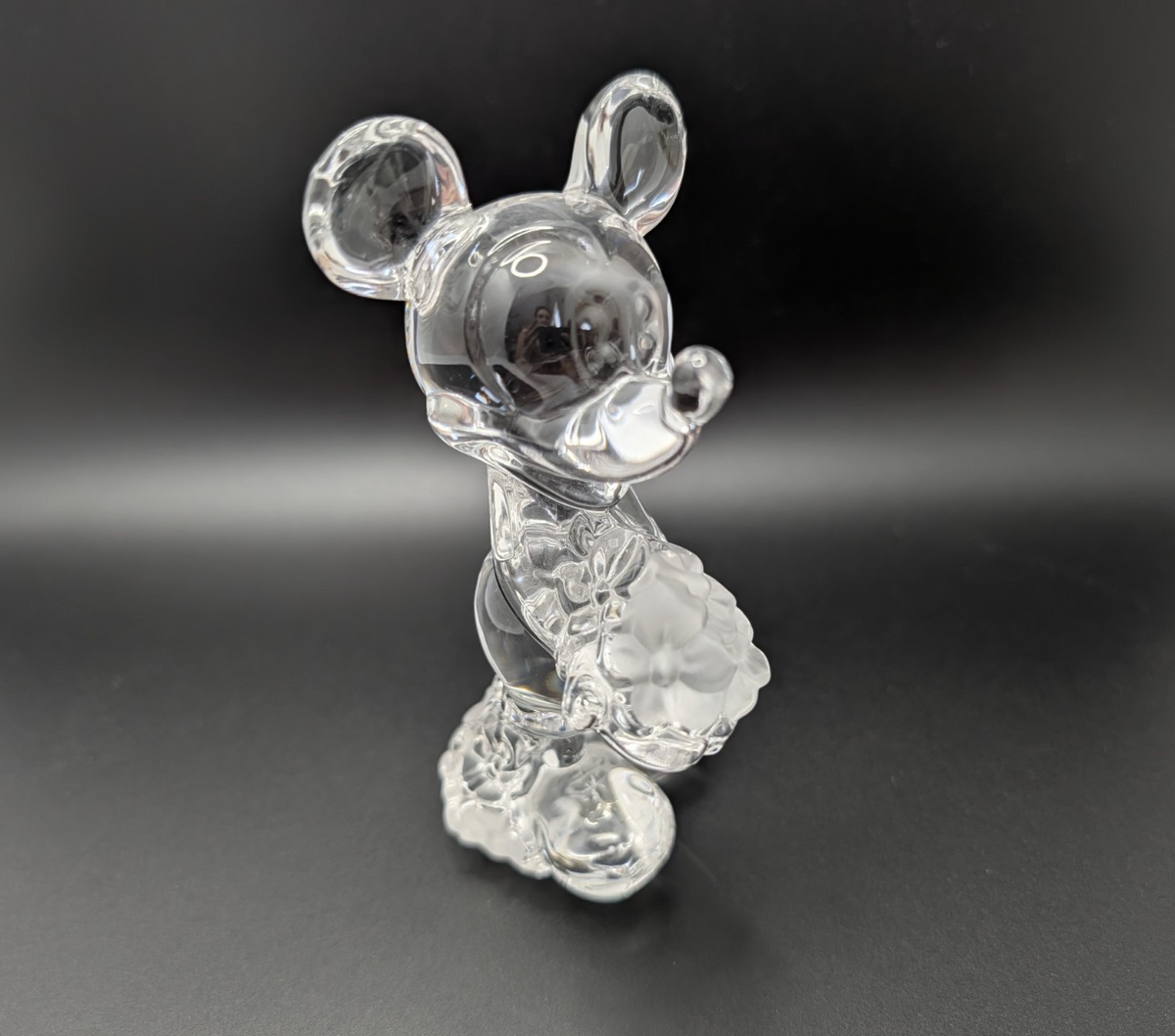 Lenox Disney Flowers from Mickey Mouse crystal figurine 409790 boxed with certificate - view 1
