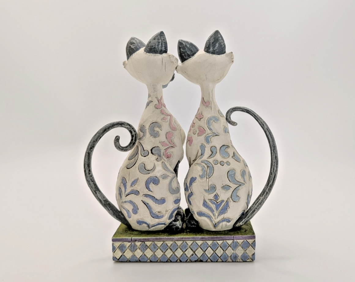 Disney Traditions Showcase Si & Am Scheming Suitors Figurine Lady & Tramp Boxed8