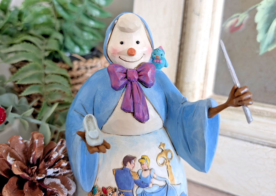 Disney Traditions Fairy Godmother Bibbity Bobbity Yule 4046022 by Jim Shore – Boxed with Tag