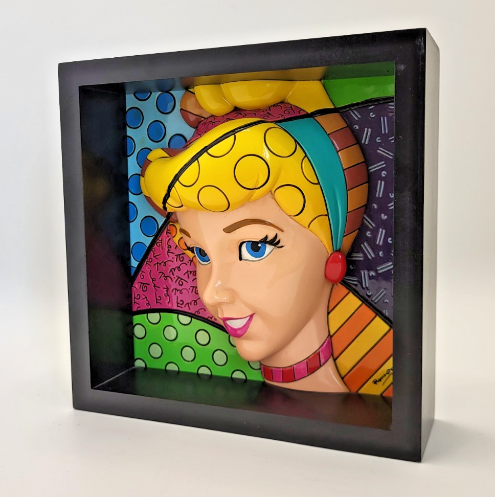 Disney Britto Cinderella Pop Art Block 4033869 Colourful Display Figurine Boxed2