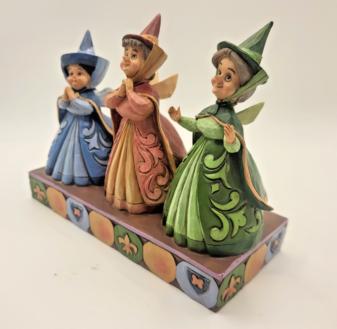 Disney Traditions Sleeping Beauty 3 Faires Figurine Flora Fauna & Merryweather4
