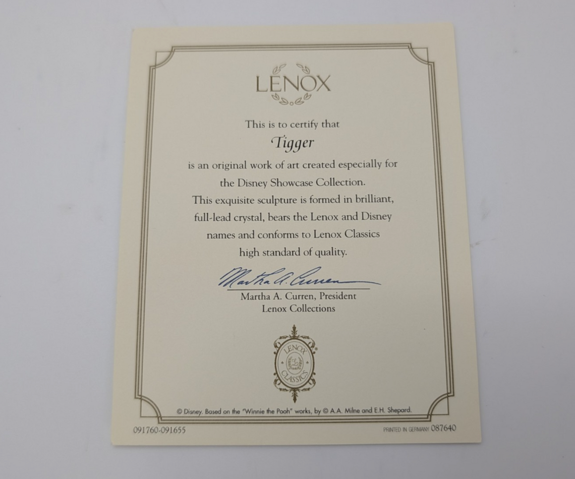 Lenox Disney Tigger crystal figurine 6114516 with gold-plated butterfly - view 15