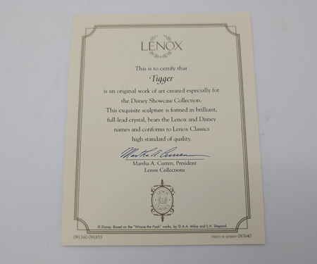 Lenox Disney Tigger crystal figurine 6114516 with gold-plated butterfly - view 15