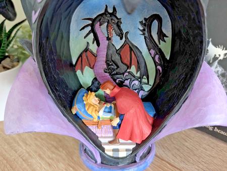 Disney Traditions True Love's Kiss Aurora Prince Philip and Maleficent figurine photo 3