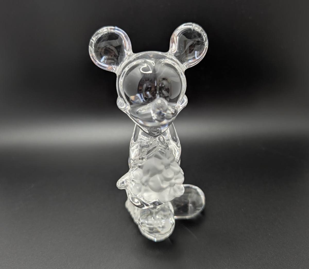 Lenox Disney Flowers from Mickey Mouse crystal figurine 409790 boxed with certificate - view 2