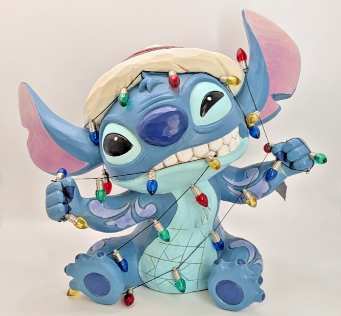 Disney Traditions Holiday Stitch 1739919 Christmas Lights – detail and condition photograph 5