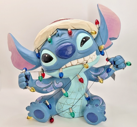 Disney Traditions Holiday Stitch 1739919 Christmas Lights – detail and condition photograph 5