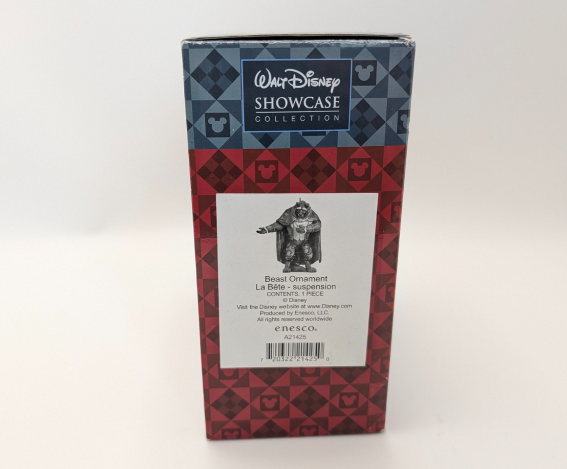 Disney Traditions Beast hanging ornament A21425 boxed - rear of original box