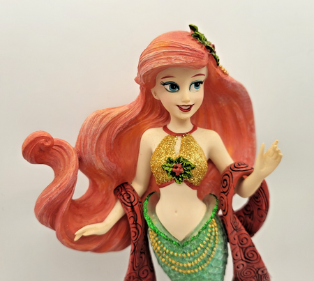 Disney Showcase Ariel & Flounder Christmas Figurine – Enesco Little Mermaid1