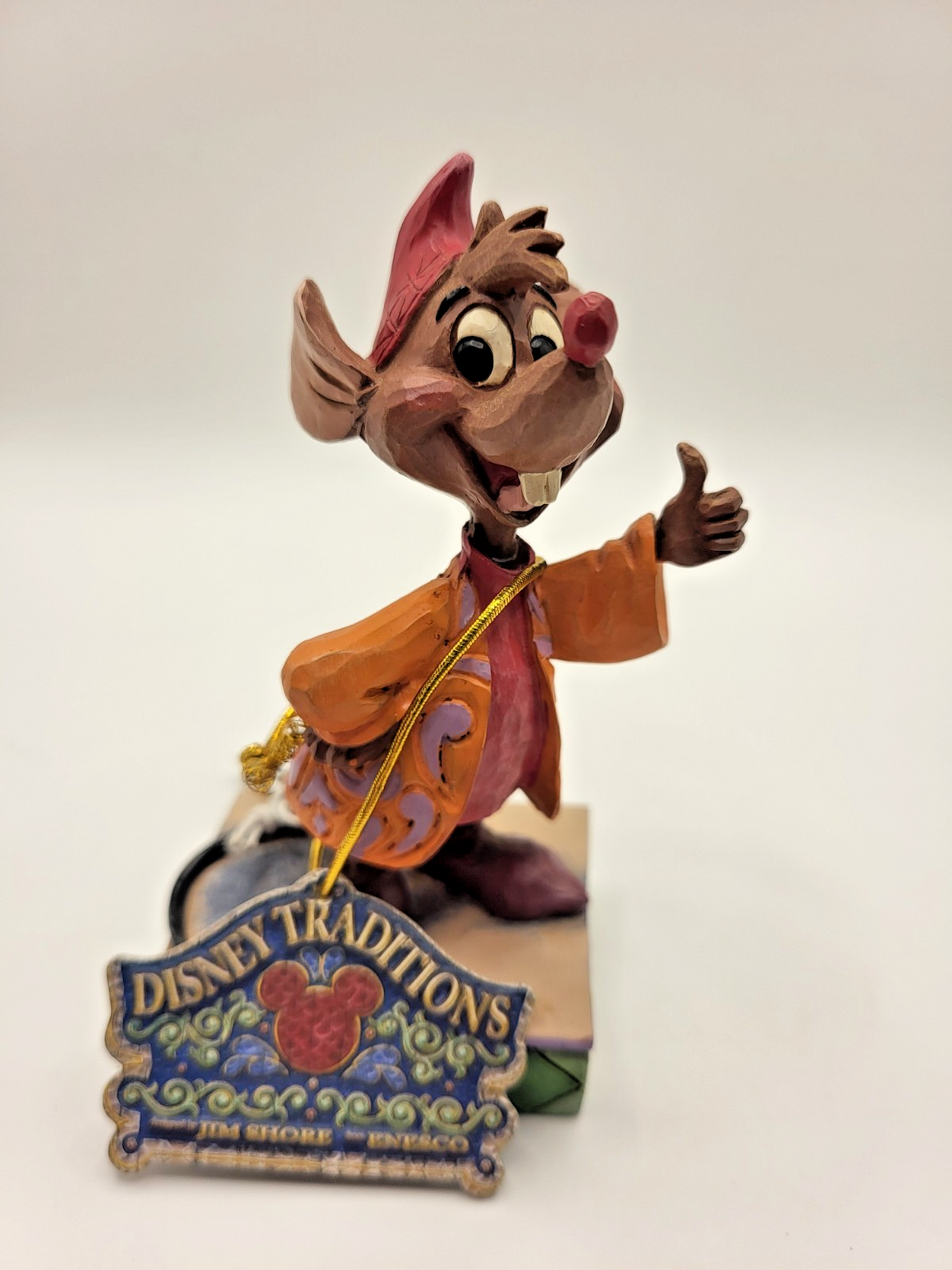 Disney Traditions Jaq Figurine Cinderella - Jim Shore Thumbs Up Boxed Ornament2