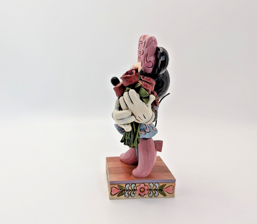 Disney Traditions Showcase Minnie La Vie En Rose Figurine With Flowers Boxed7