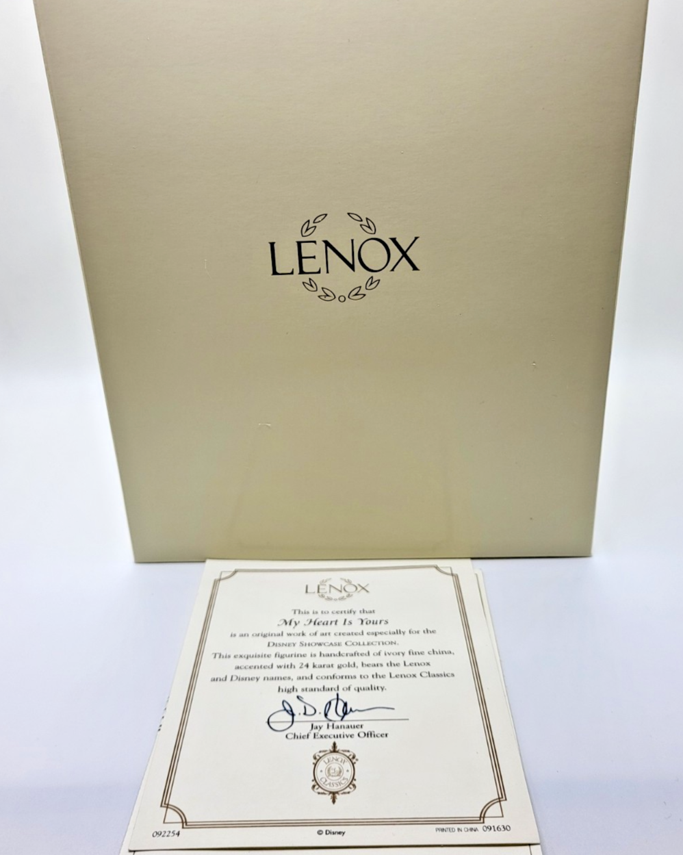 Lenox Belle Beauty & The Beast My Heart Is Yours Figurine Boxed & Certificate14