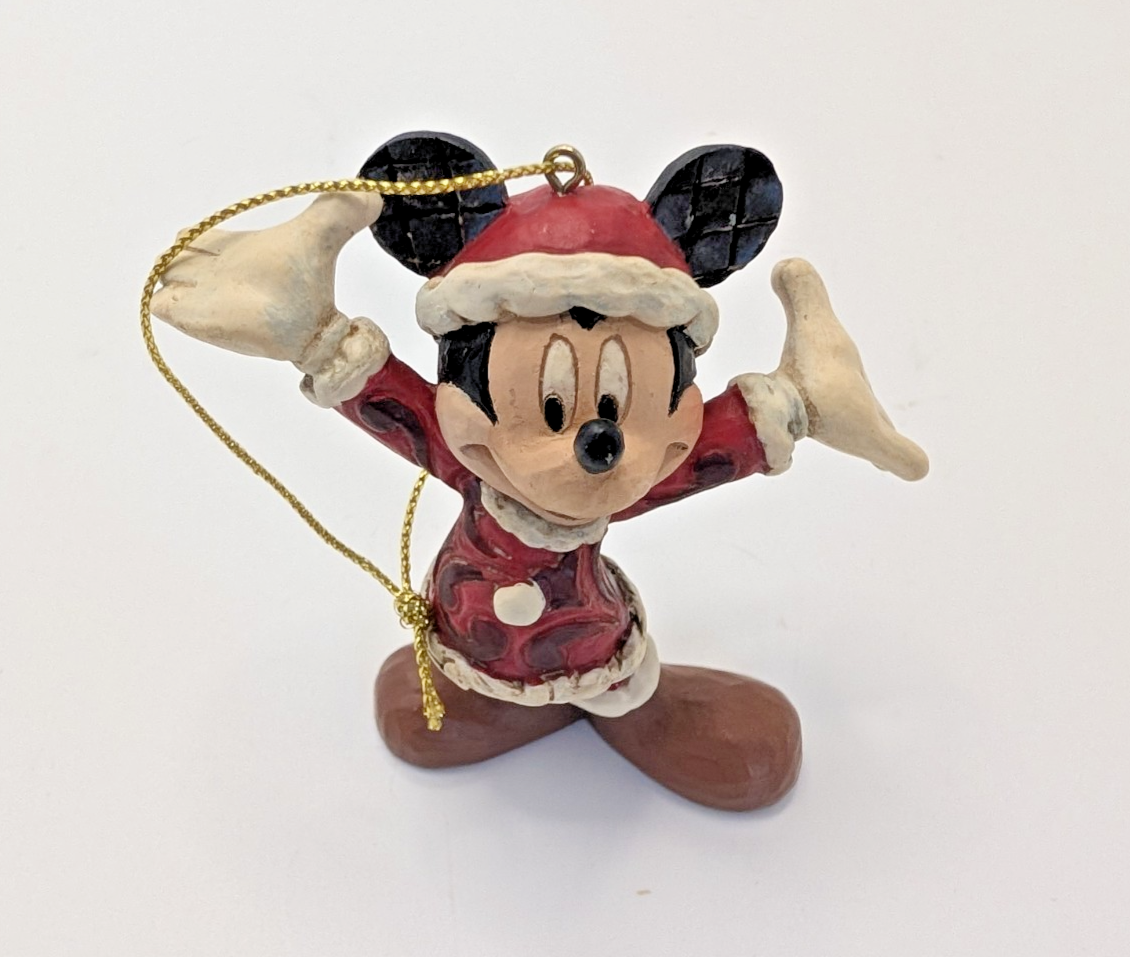 Disney Traditions Santa Mickey Mouse Hanging Ornament A27083 by Jim Shore - Boxed with Tag - product view 10