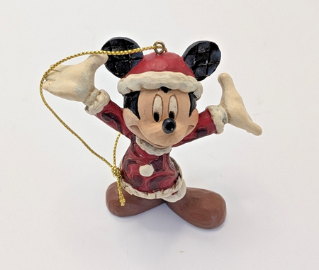 Disney Traditions Santa Mickey Mouse Hanging Ornament A27083 by Jim Shore - Boxed with Tag - product view 10
