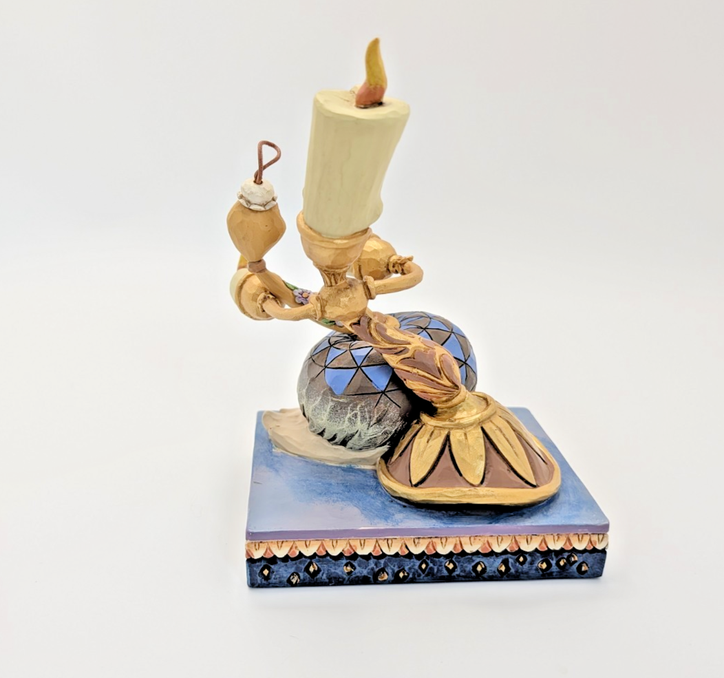 Disney Traditions Showcase Lumiere Plumette Romance By Candlelight Figurine7