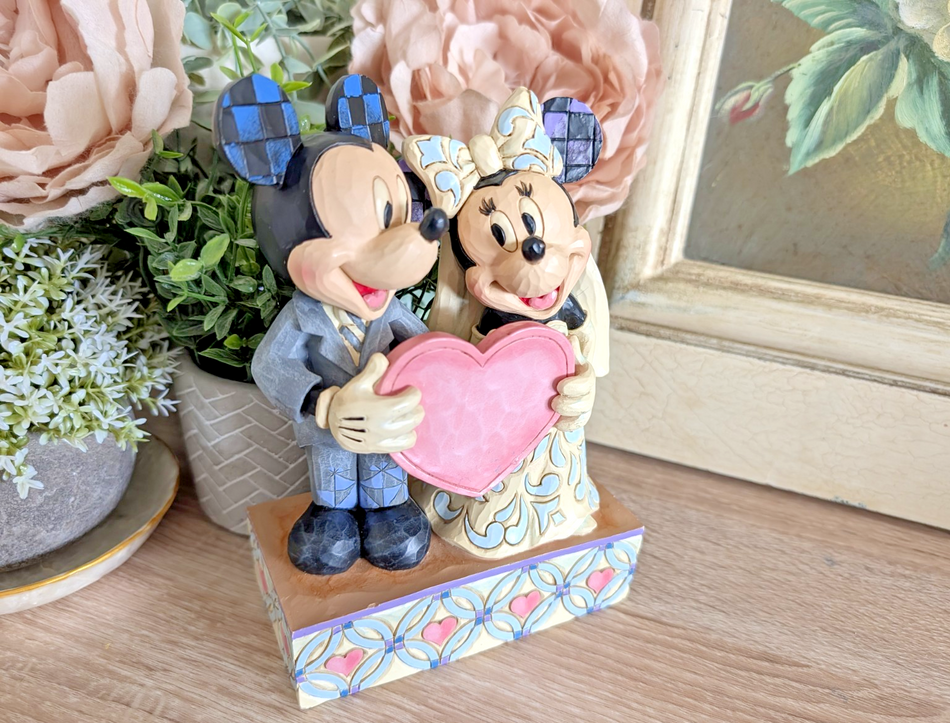 Disney Traditions Mickey & Minnie Two Souls One Heart Figurine by Jim Shore 4059748