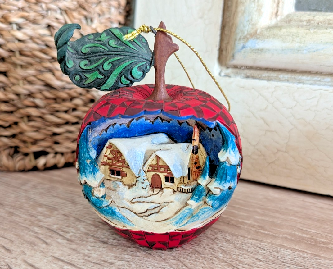 Disney Traditions Snow White apple hanging ornament A9047 – front display view