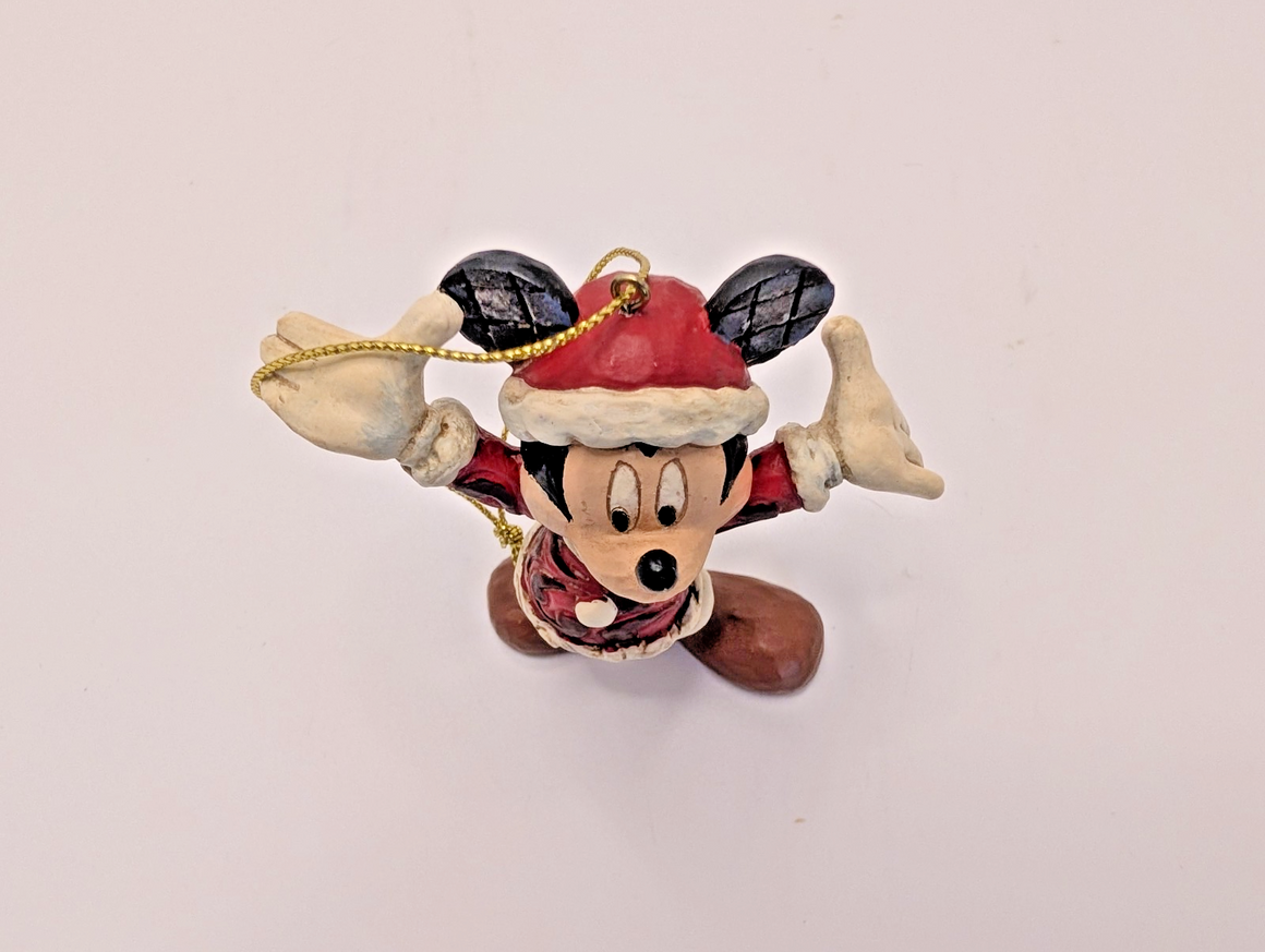 Disney Traditions Santa Mickey Mouse Hanging Ornament A27083 by Jim Shore - Boxed with Tag - product view 12