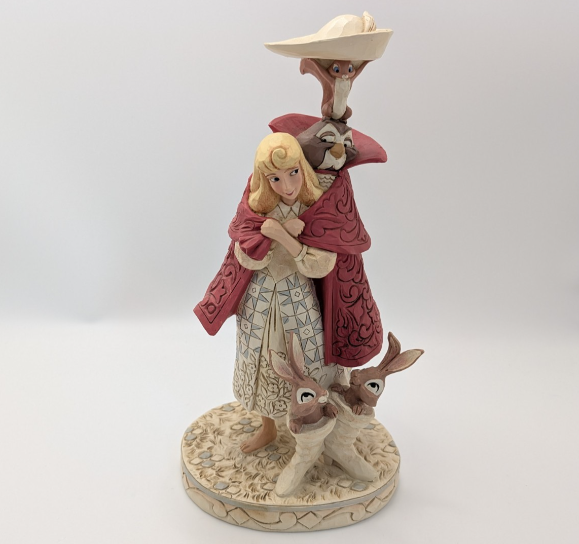 Disney Traditions Aurora Playful Pantomime White Woodland Figurine 6002337 Boxed - view 9