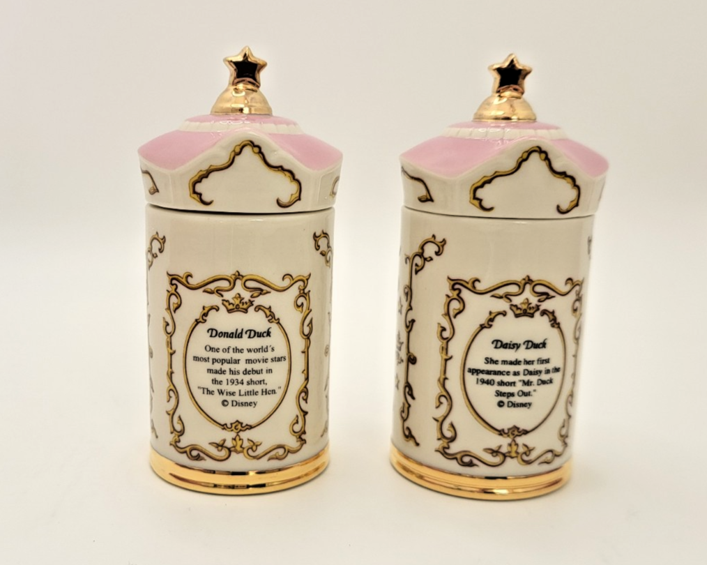 Lenox Disney Spice Jars Marjoram & Tarragon Donald & Daisy Duck Brand New In Box5