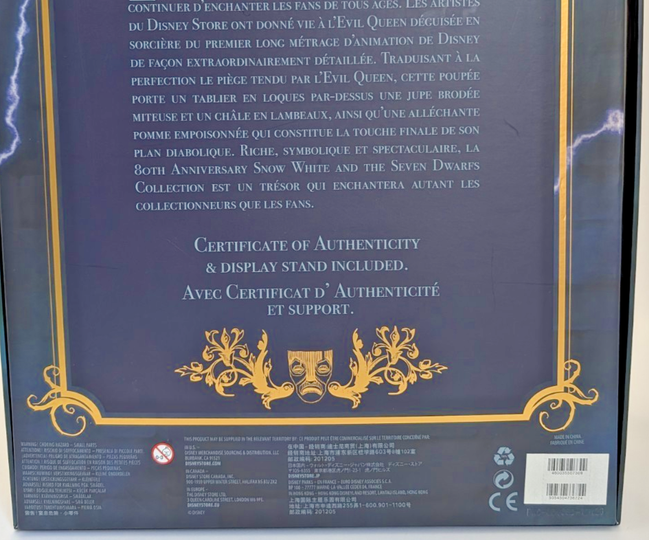 Disney Store Evil Queen Limited Edition 17" Doll 2017 LE 4000 Snow White13
