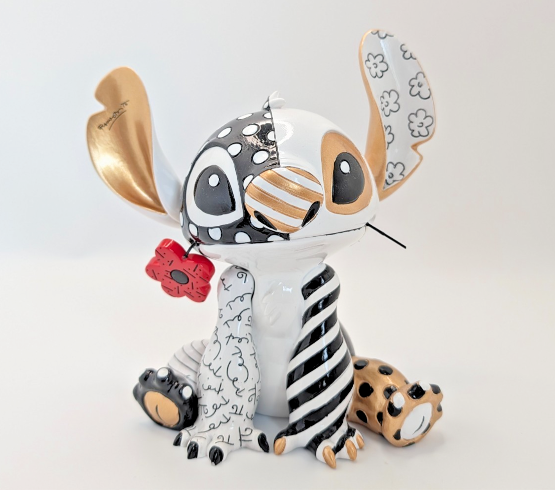 Disney Britto Midas Stitch 6010309 unboxed figurine - rear view