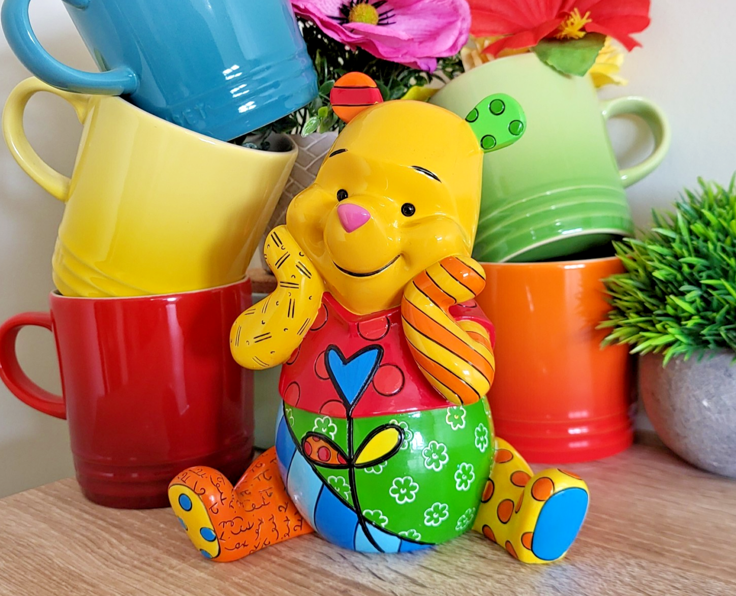 Disney Britto Winne The Pooh Large Figurine Pop Art Ornament 4033896 Enesco Bear0