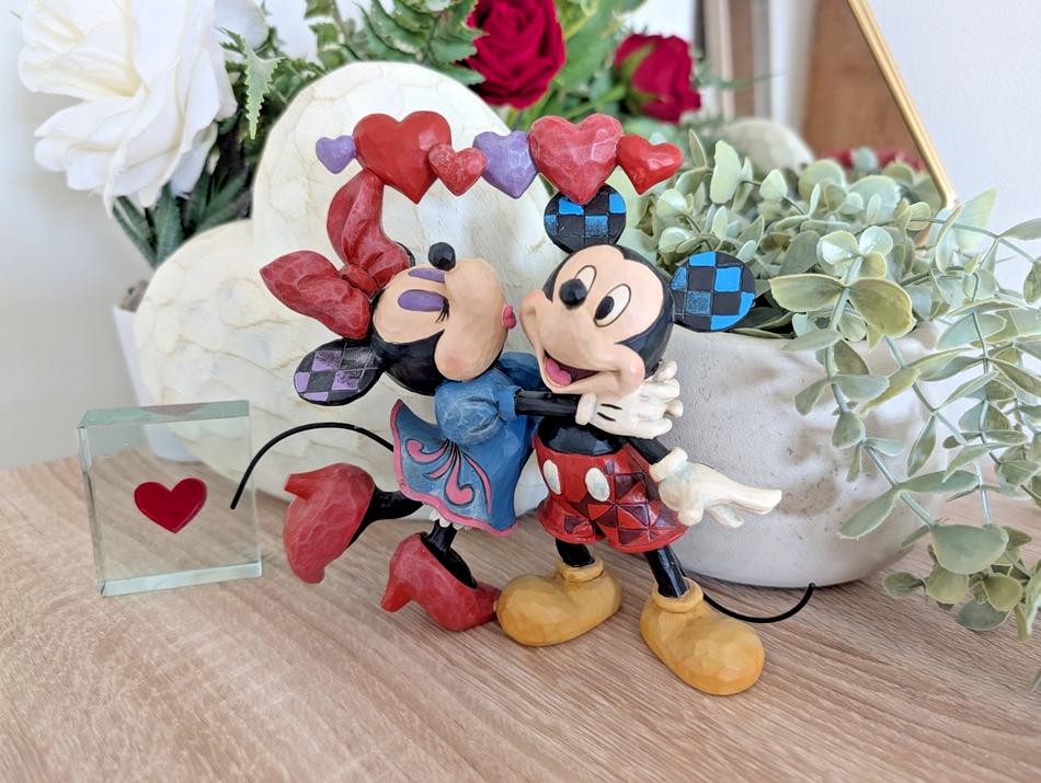 Disney Traditions Mickey and Minnie Love Is In The Air Figurine 4046038 by Jim Shore