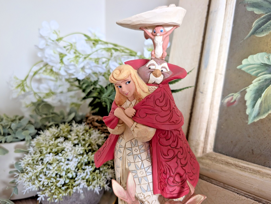 Disney Traditions Aurora Playful Pantomime White Woodland Figurine 6002337 Boxed