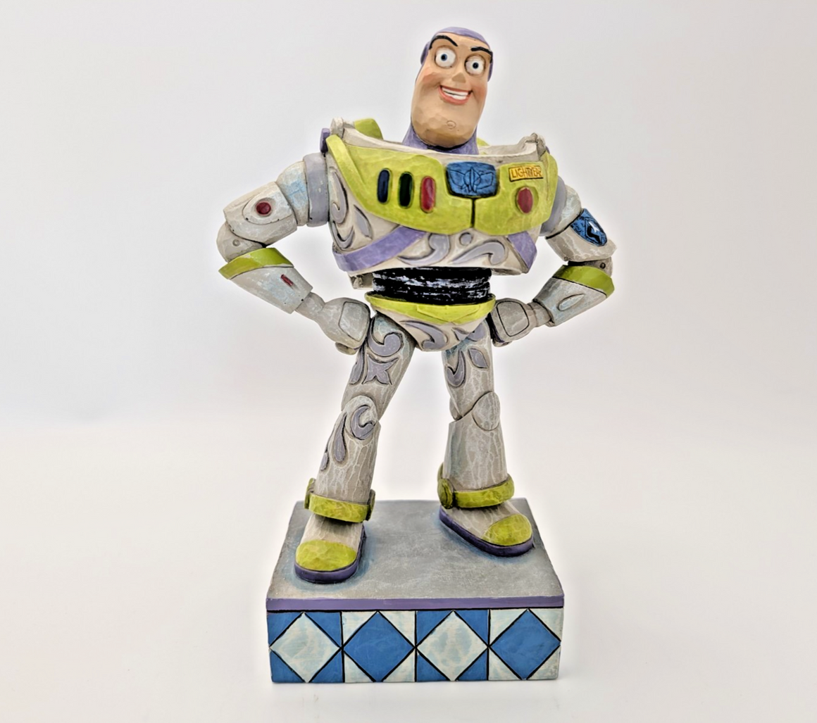 Enesco Disney Toy Story Buzz Lightyear Figurine 7" "To Infinity" 40314913