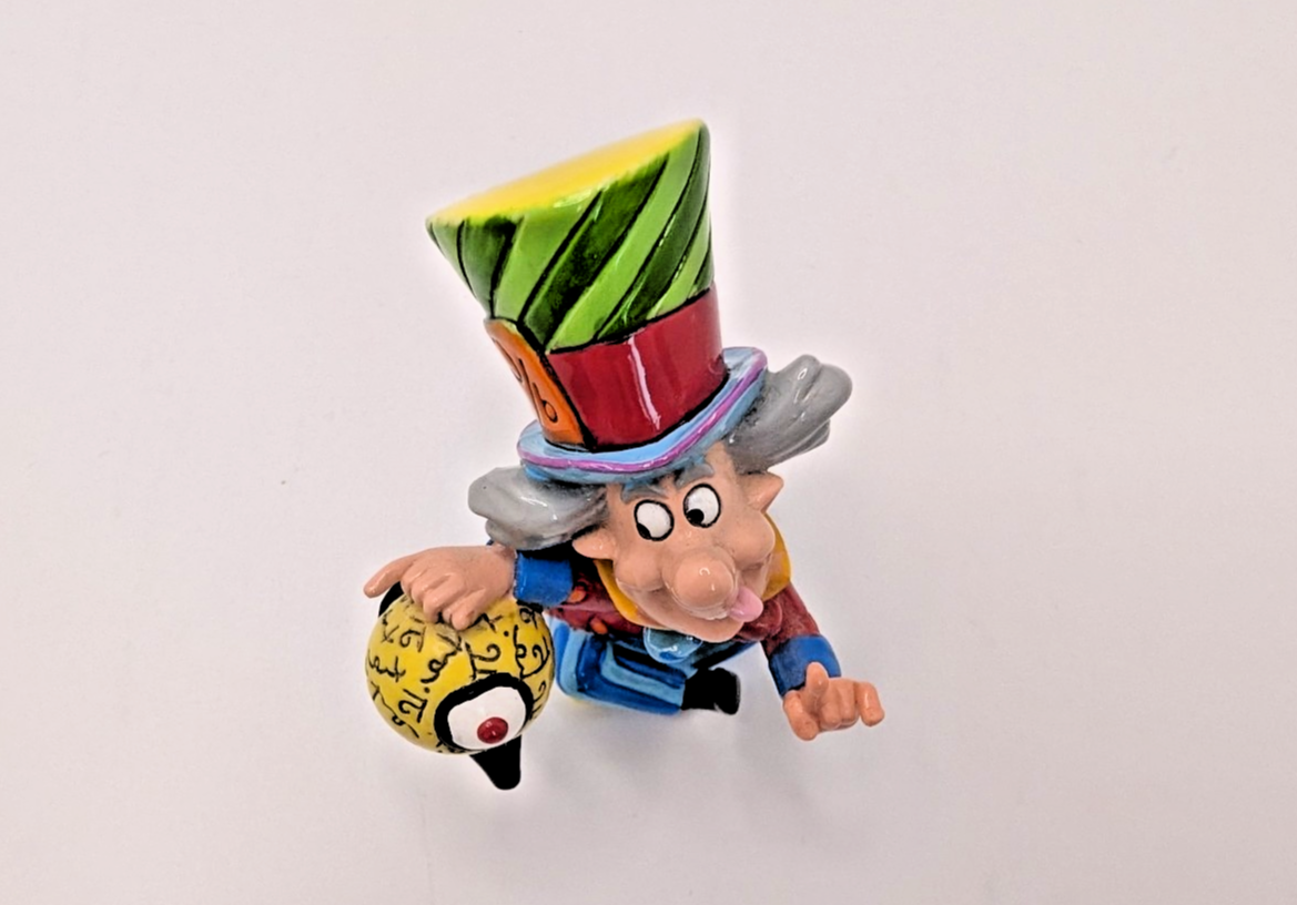 Disney Britto Mad Hatter Figurine Alice On Wonderland Colourful Pop Art 403397612