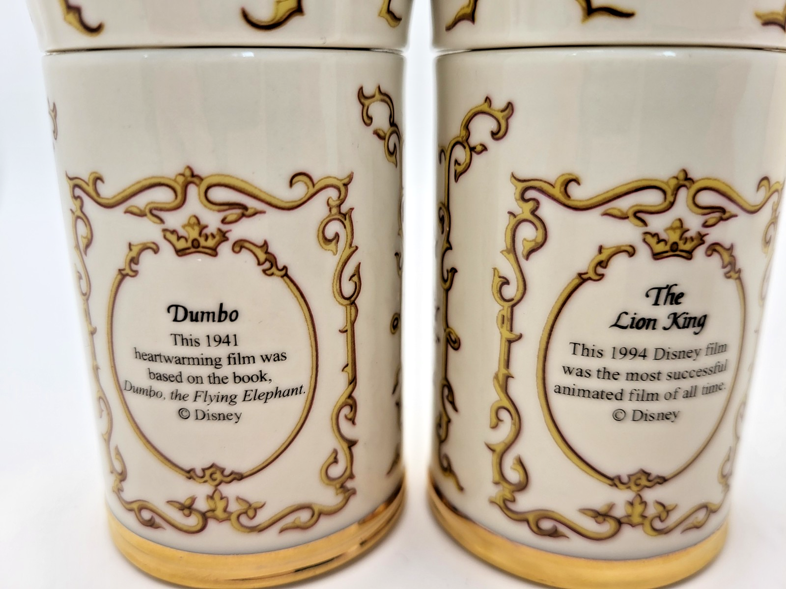Lenox Disney Spice Jars Dumbo Simba Caraway & Celery Boxed 1995 Porcelain Unused13