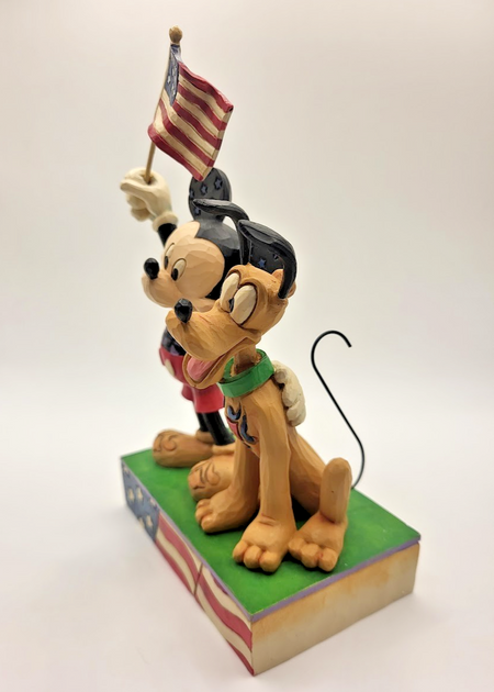 Disney Traditions Jim Shore Mickey Mouse & Pluto Figurine Banner Day Boxed10