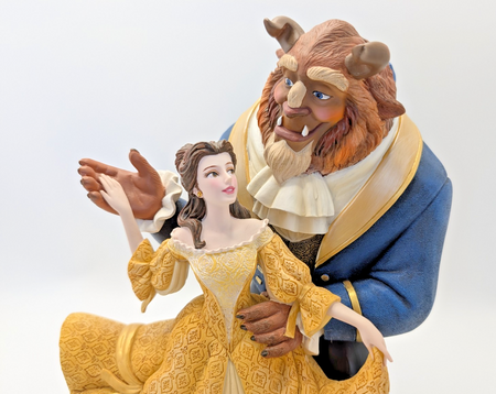 Alternate view of Disney Showcase Belle and Beast deluxe figurine 6006277