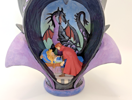 Disney Traditions True Love's Kiss Aurora Prince Philip and Maleficent figurine photo 14